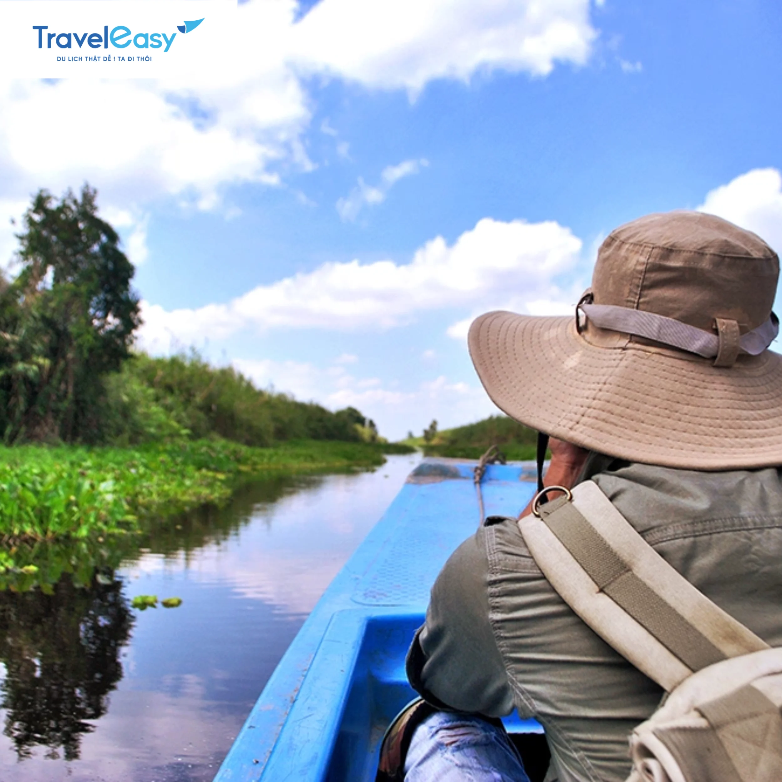 Ngồi xuồng máy hay vỏ lãi trôi theo những con rạch, hòa mình vào trời nước phương Nam