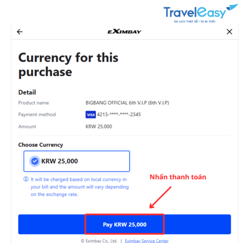 Hướng dẫn cách mua Membership BIGBANG - TravelEasy