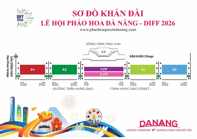 Lịch thi đấu và giá vé lễ hội pháo hoa Đà Nẵng 2026 - Travel Easy