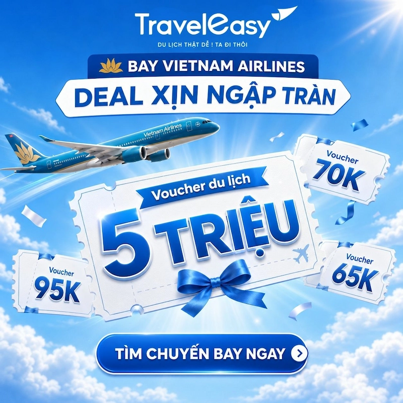Voucher du lịch 5 triệu - TravelEasy
